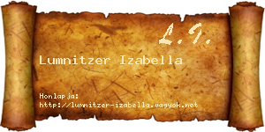 Lumnitzer Izabella névjegykártya